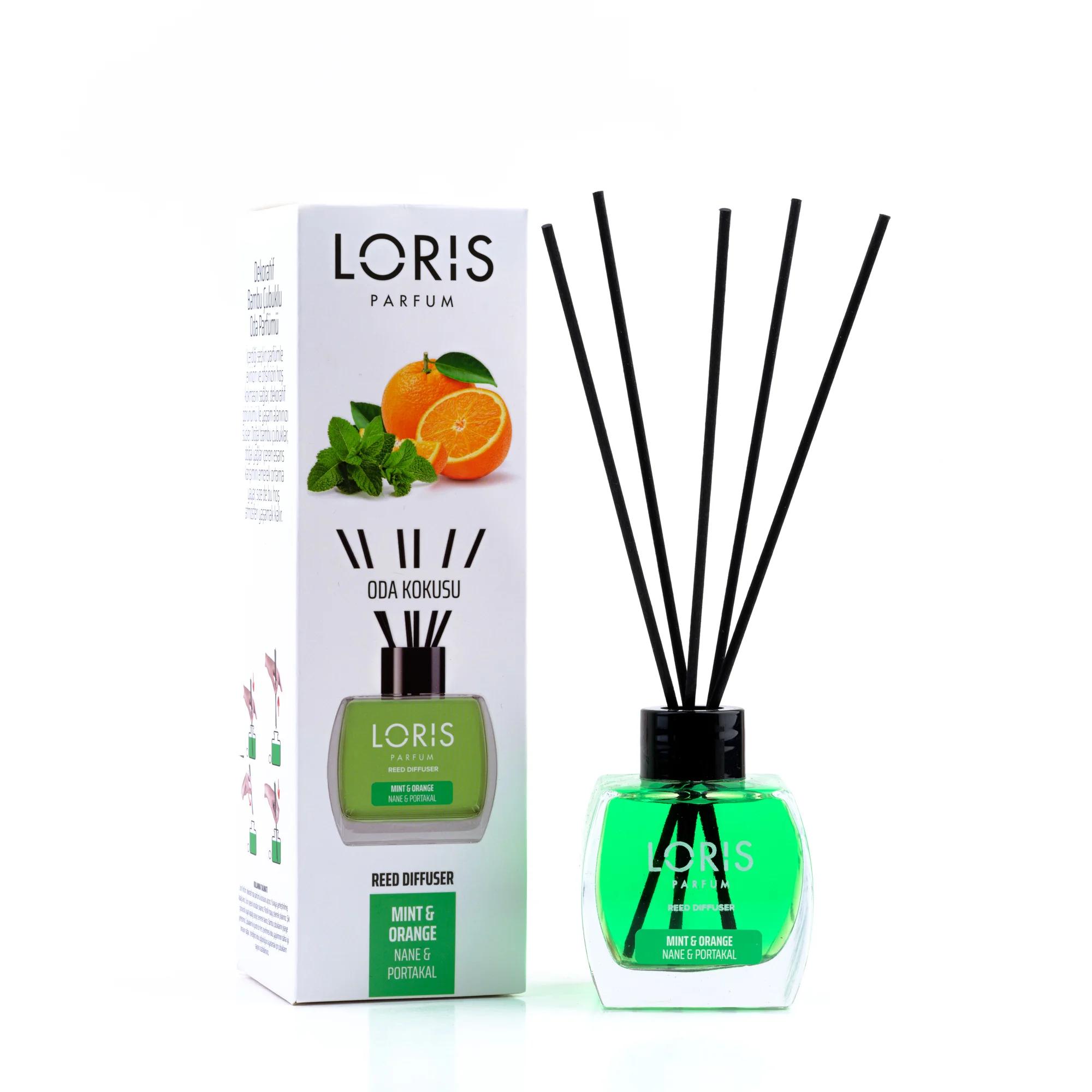 Reed Diffuser (Mint & Orange)